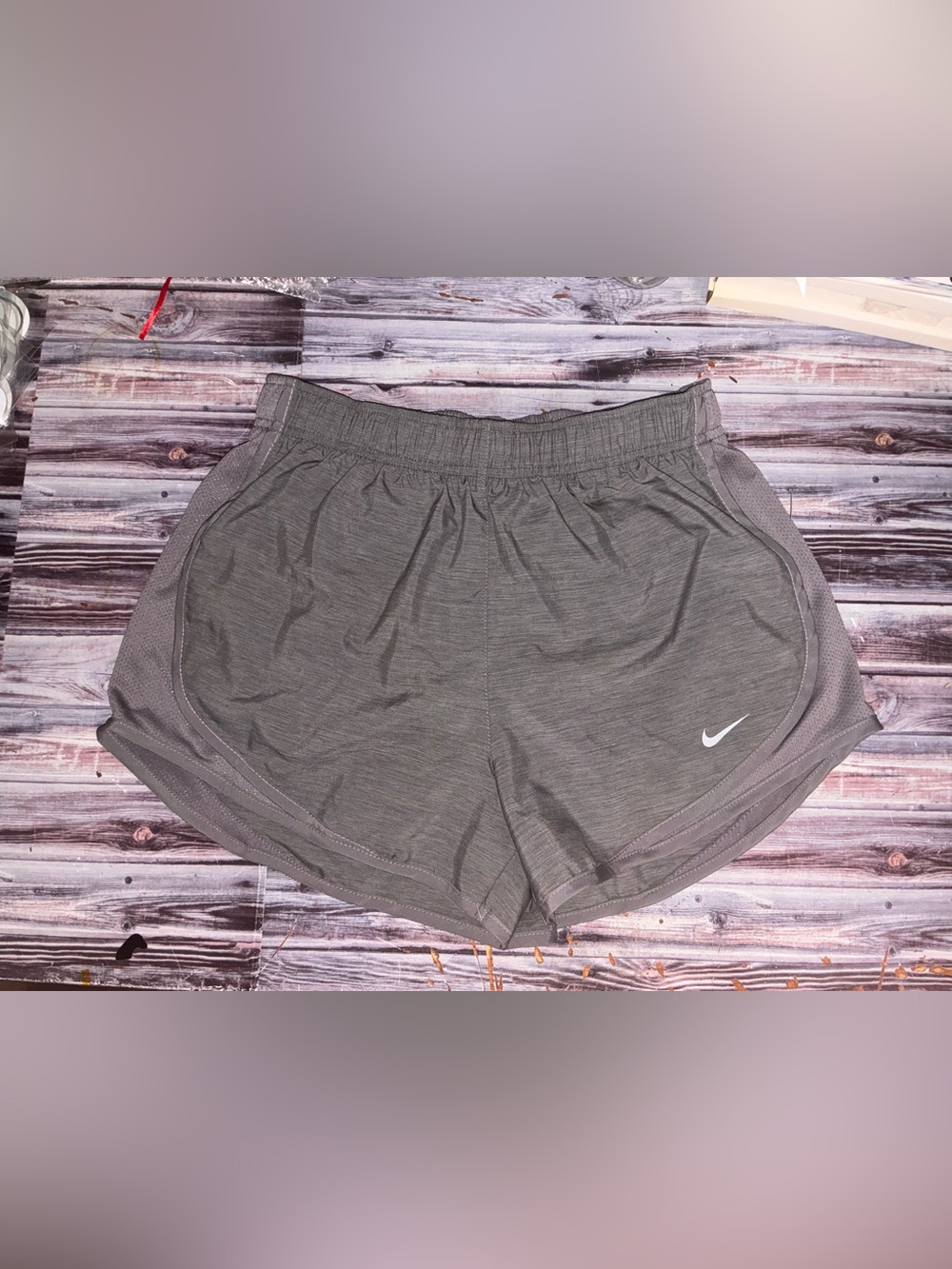 Nike Women's Heather Gray Athletic Running Shorts